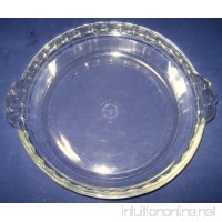 Vintage Pyrex 9" Pie Plate #228 Clear Fluted Edge Handles Pan Quiche - B014II1DSC